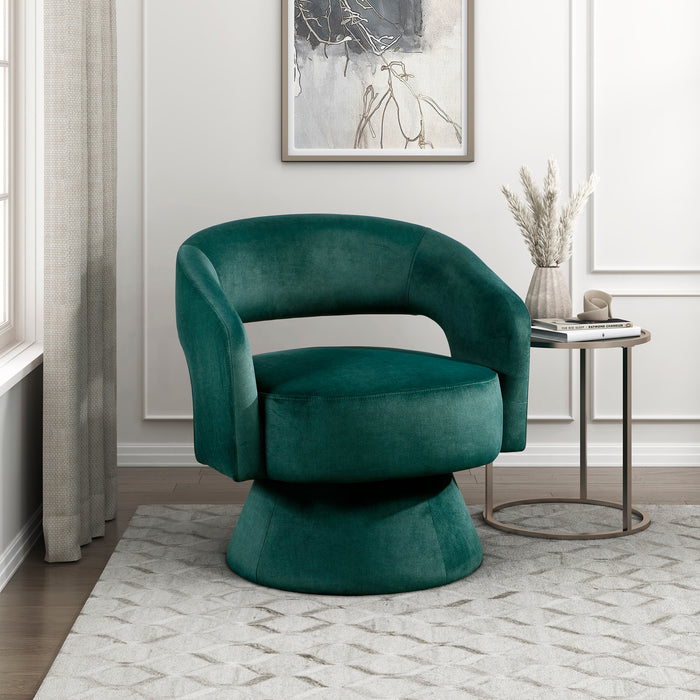 OakvillePark Alderwyn Velvet Swivel Chair