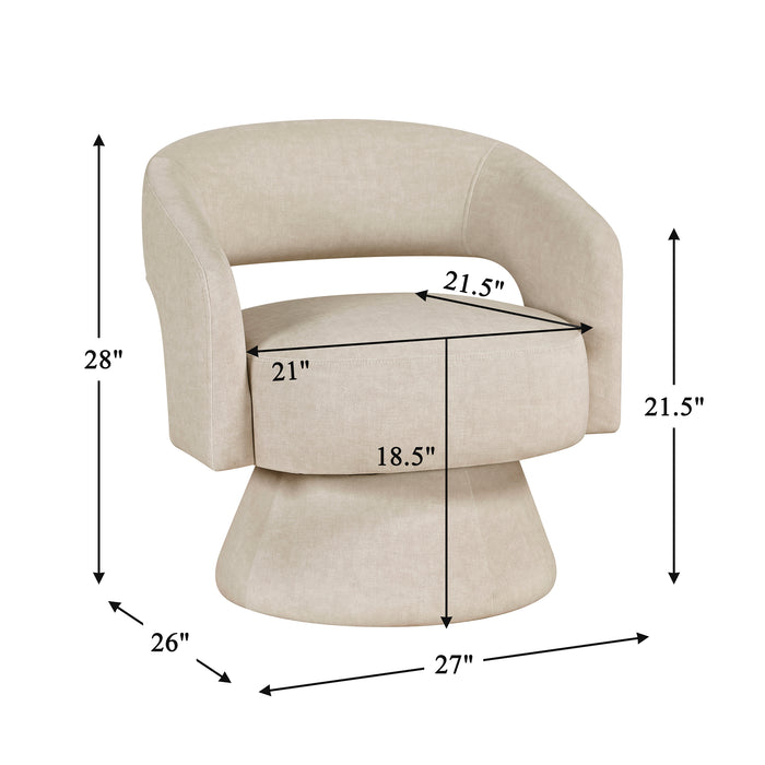 OakvillePark Alderwyn Velvet Swivel Chair