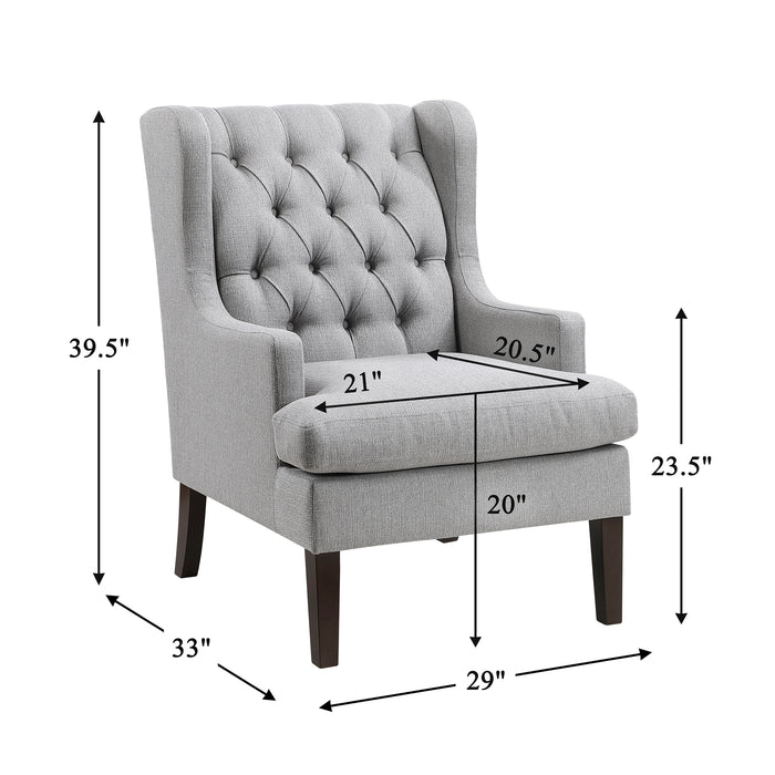 OakvillePark Velloria Textured Fabric Accent Chair