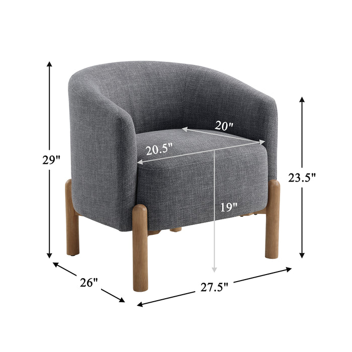 OakvillePark Westbright Textured Fabric Accent Chair