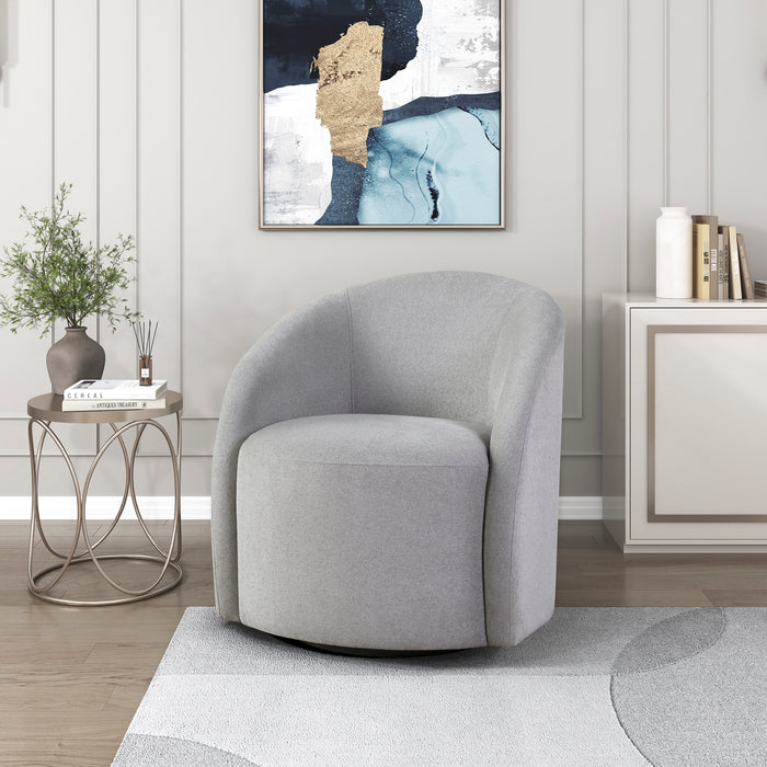 OakvillePark Thistlemere Boucle Fabric Swivel Chair