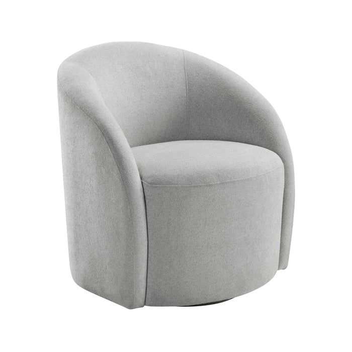 OakvillePark Thistlemere Boucle Fabric Swivel Chair