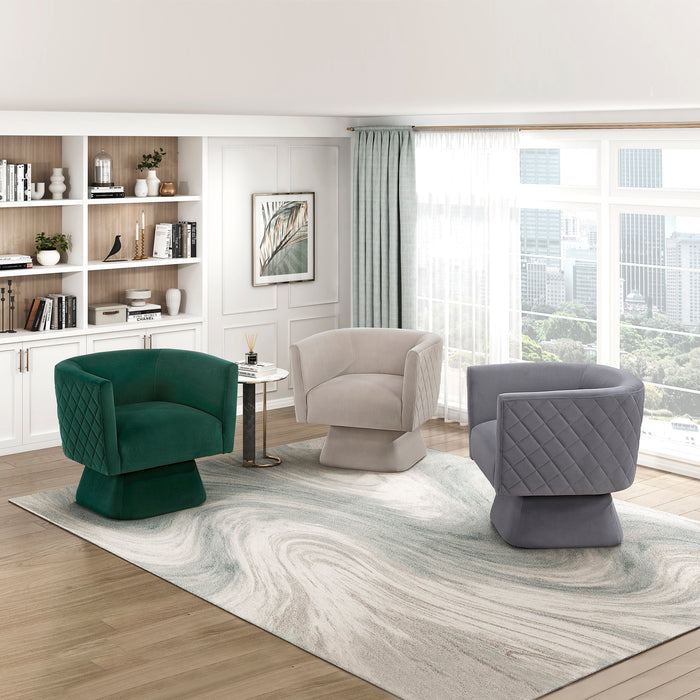 OakvillePark Valemont Velvet Swivel Chair
