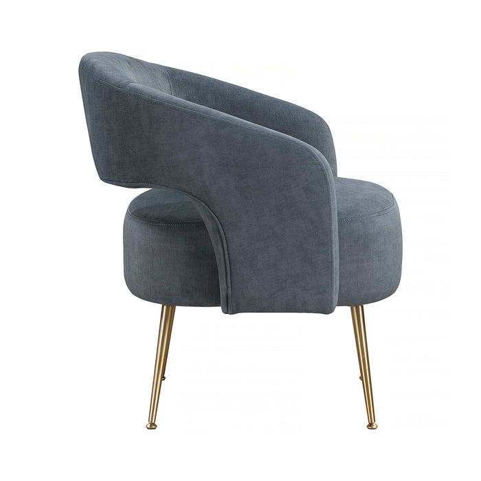 OakvillePark Arcluna Velvet Fabric Accent Chair
