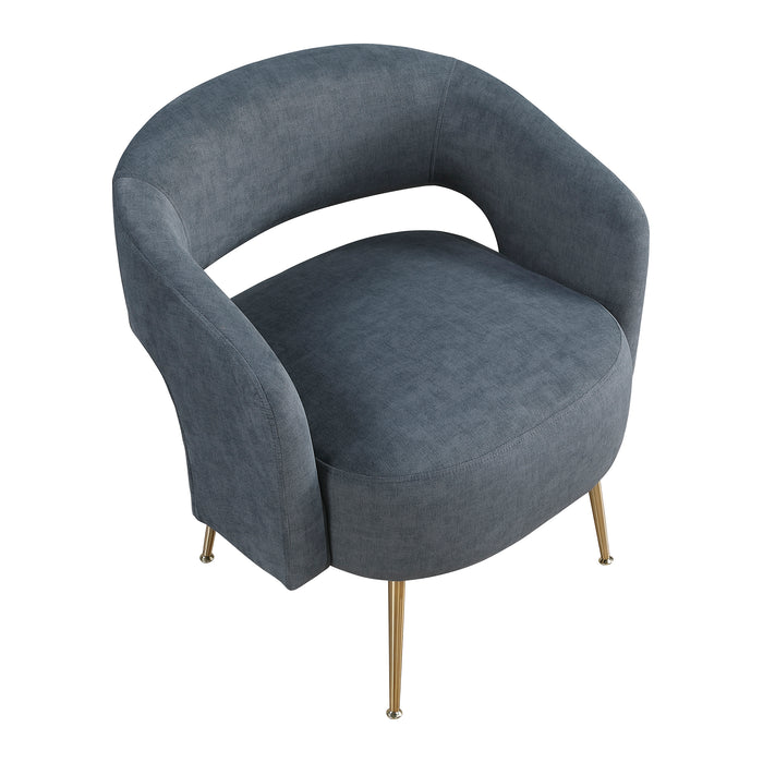 OakvillePark Arcluna Velvet Fabric Accent Chair