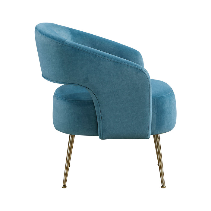 OakvillePark Arcluna Velvet Fabric Accent Chair