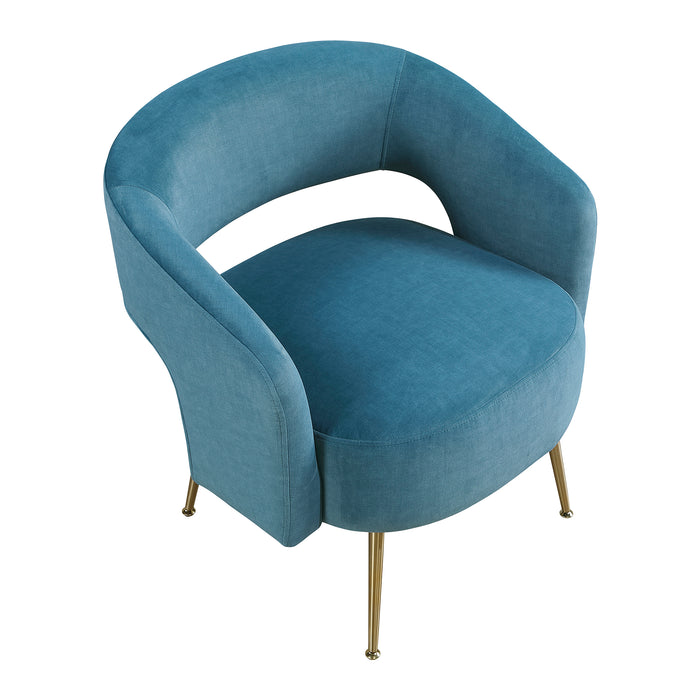 OakvillePark Arcluna Velvet Fabric Accent Chair