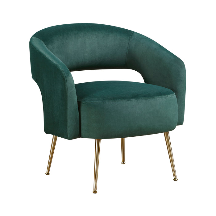 OakvillePark Arcluna Velvet Fabric Accent Chair