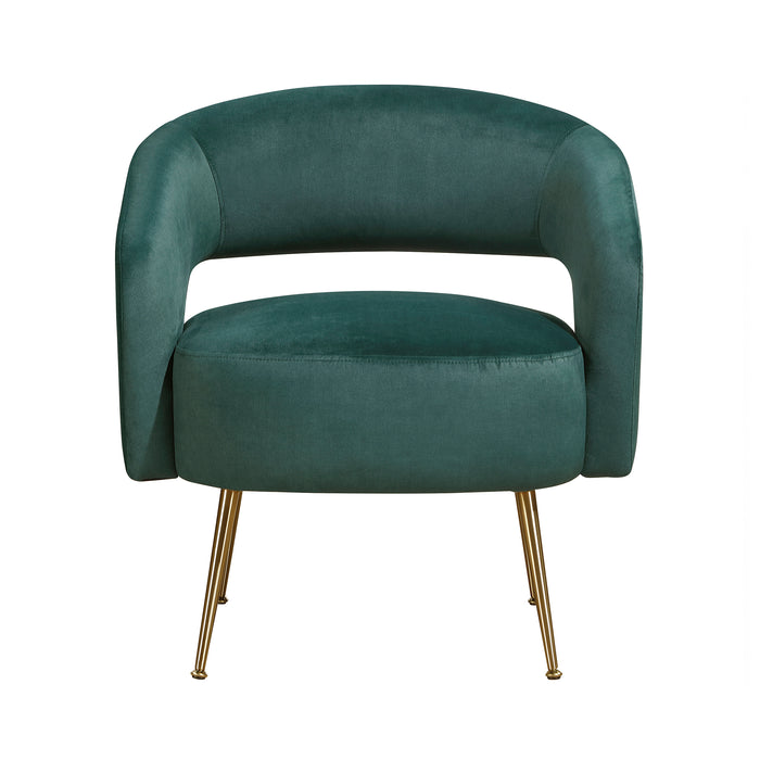 OakvillePark Arcluna Velvet Fabric Accent Chair