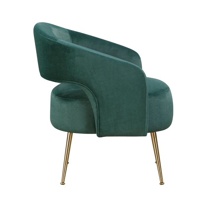 OakvillePark Arcluna Velvet Fabric Accent Chair