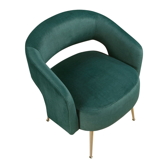 OakvillePark Arcluna Velvet Fabric Accent Chair