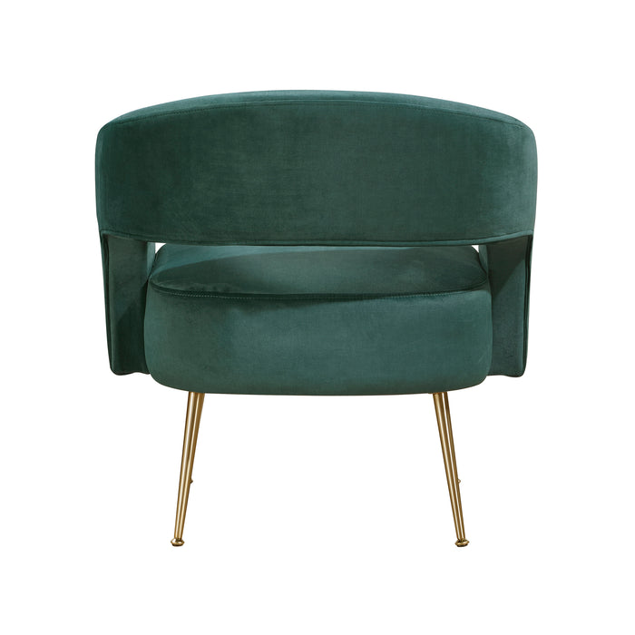 OakvillePark Arcluna Velvet Fabric Accent Chair