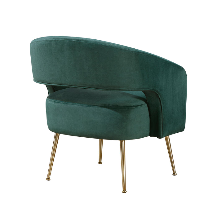 OakvillePark Arcluna Velvet Fabric Accent Chair