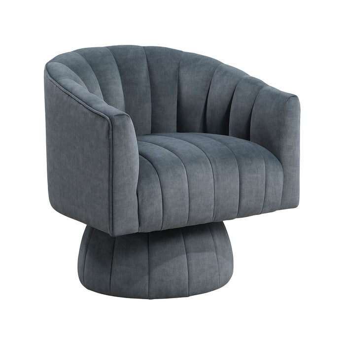 OakvillePark Fenwicke Velvet Fabric Swivel Chair