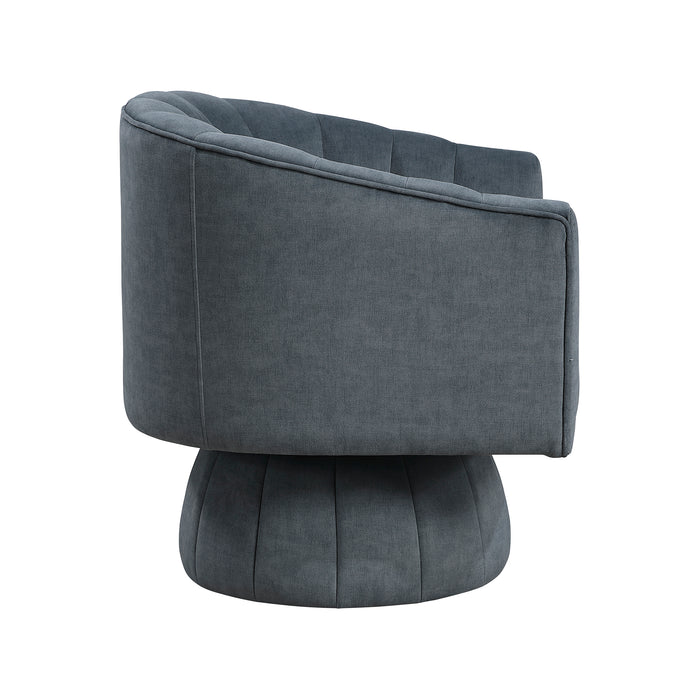 OakvillePark Fenwicke Velvet Fabric Swivel Chair