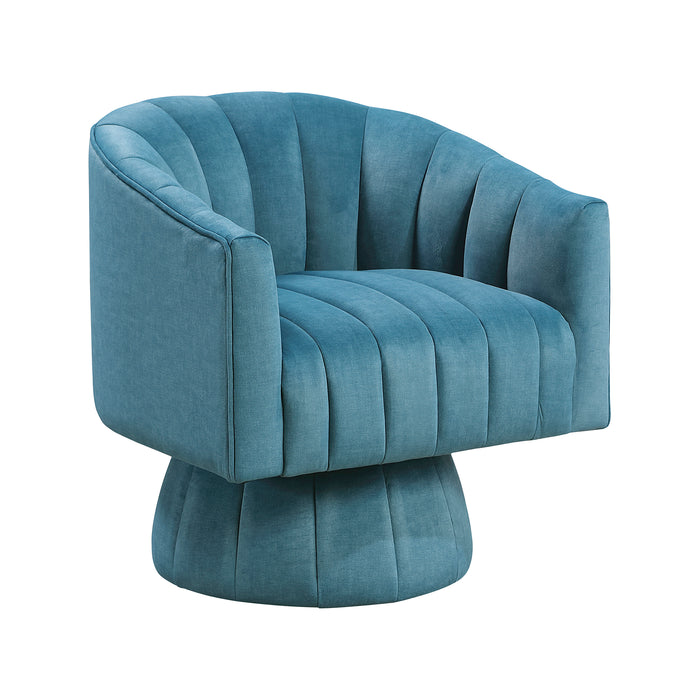 OakvillePark Fenwicke Velvet Fabric Swivel Chair