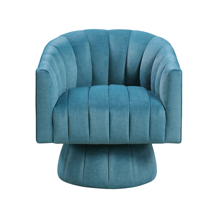 OakvillePark Fenwicke Velvet Fabric Swivel Chair