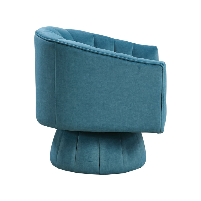 OakvillePark Fenwicke Velvet Fabric Swivel Chair