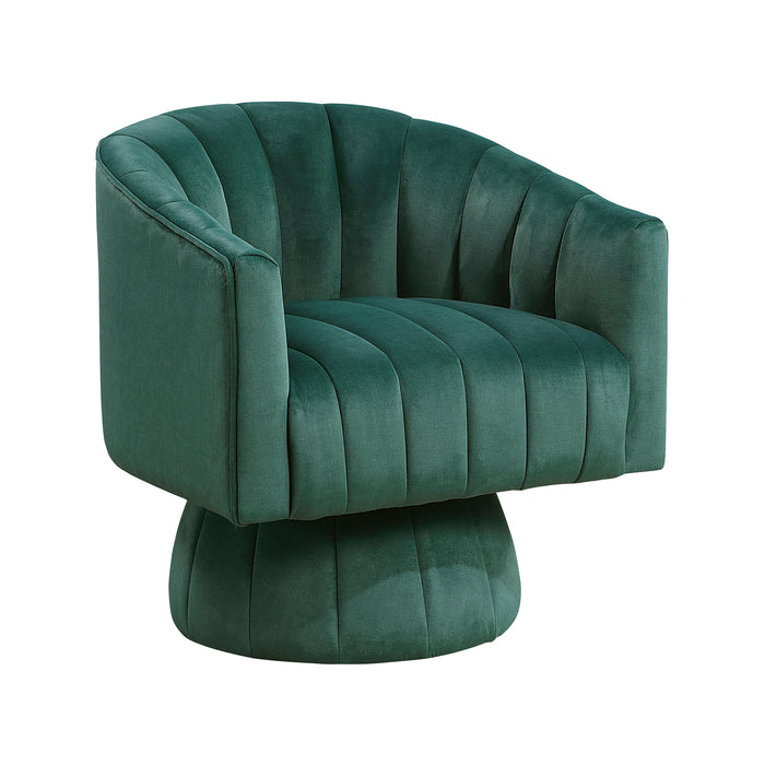 OakvillePark Fenwicke Velvet Fabric Swivel Chair