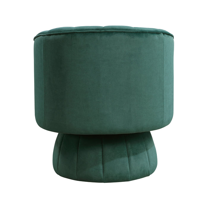 OakvillePark Fenwicke Velvet Fabric Swivel Chair