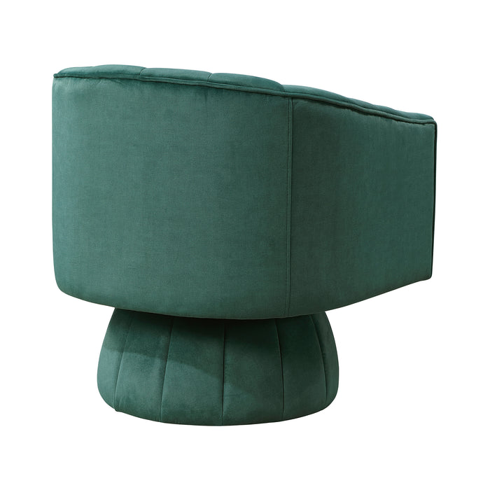 OakvillePark Fenwicke Velvet Fabric Swivel Chair