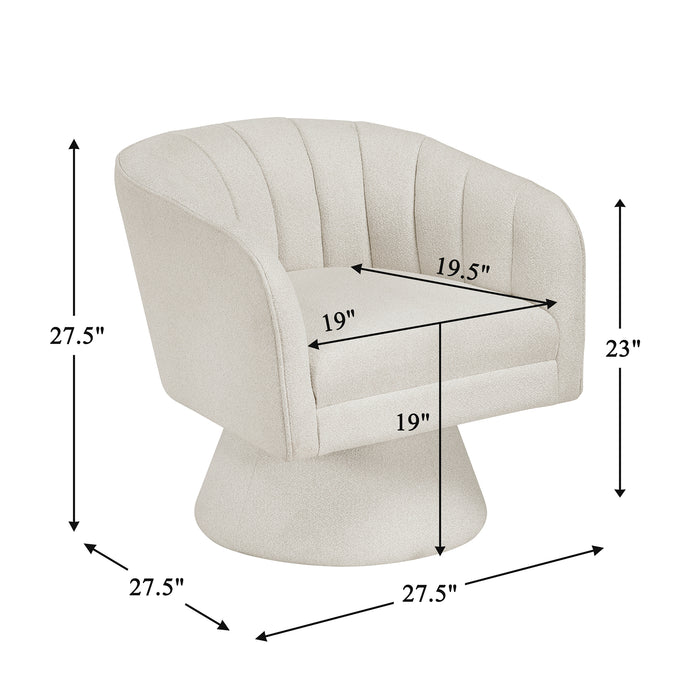 OakvillePark Liora Vale Boucle Swivel Chair