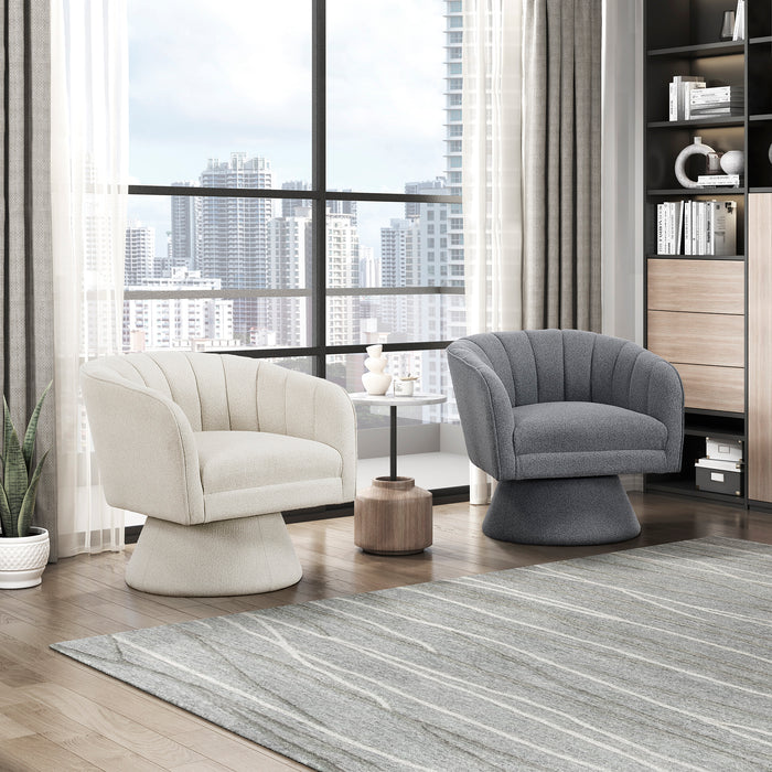 OakvillePark Liora Vale Boucle Swivel Chair