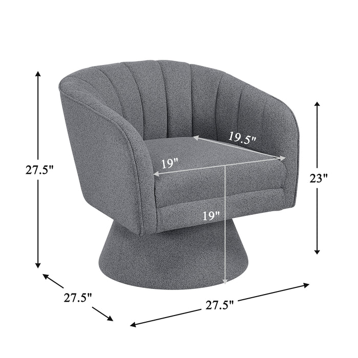 OakvillePark Liora Vale Boucle Swivel Chair
