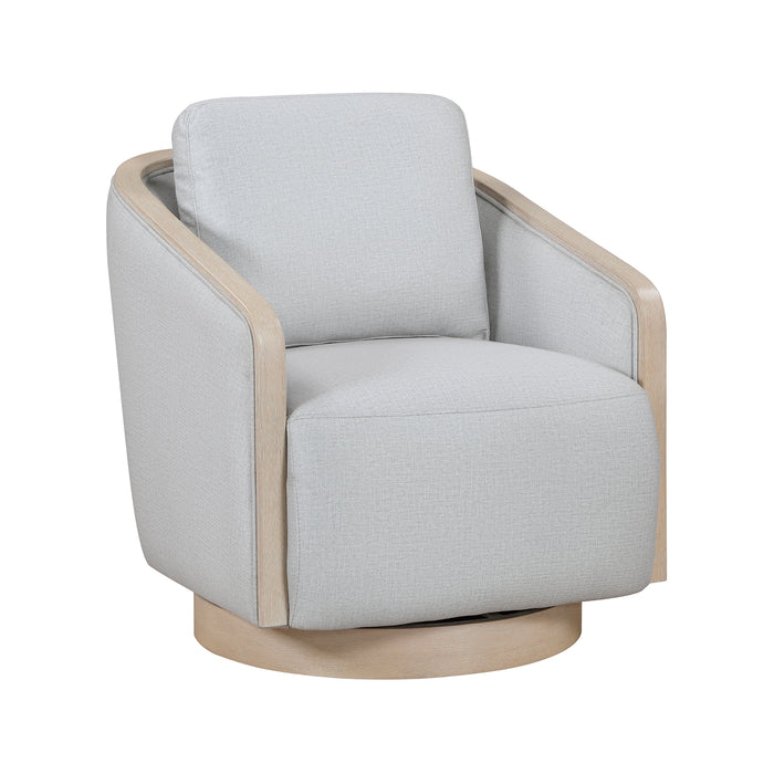OakvillePark Fablemist Textured Fabric Swivel Chair