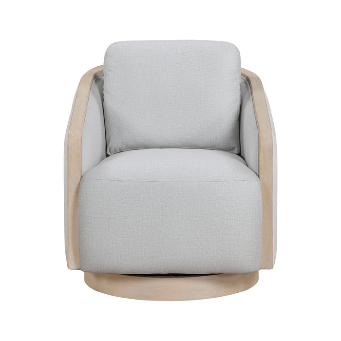 OakvillePark Fablemist Textured Fabric Swivel Chair