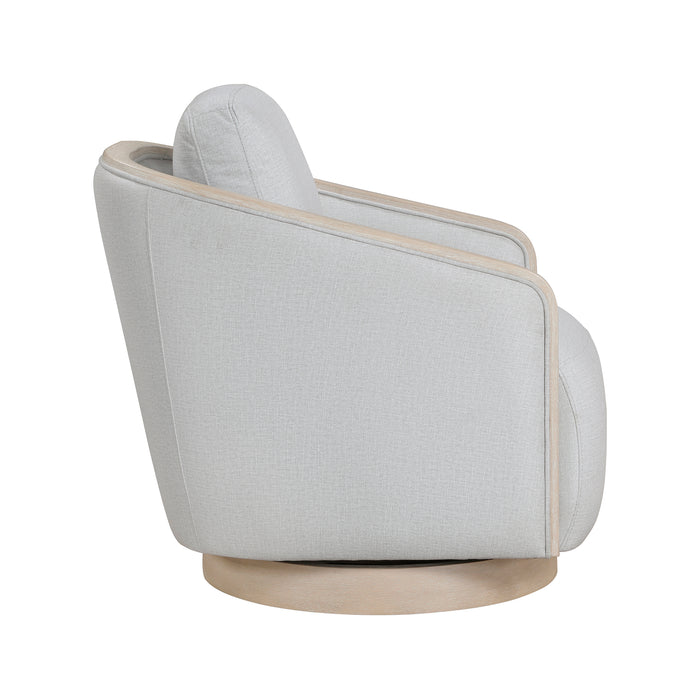 OakvillePark Fablemist Textured Fabric Swivel Chair