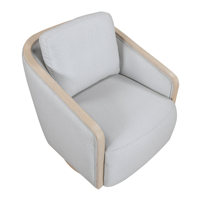 OakvillePark Fablemist Textured Fabric Swivel Chair