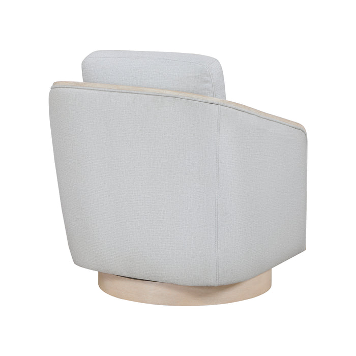 OakvillePark Fablemist Textured Fabric Swivel Chair