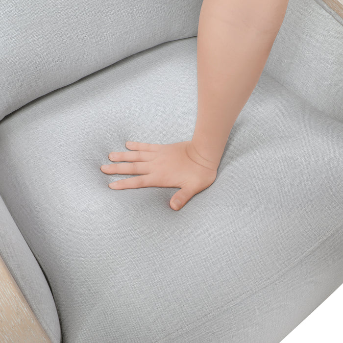 OakvillePark Fablemist Textured Fabric Swivel Chair