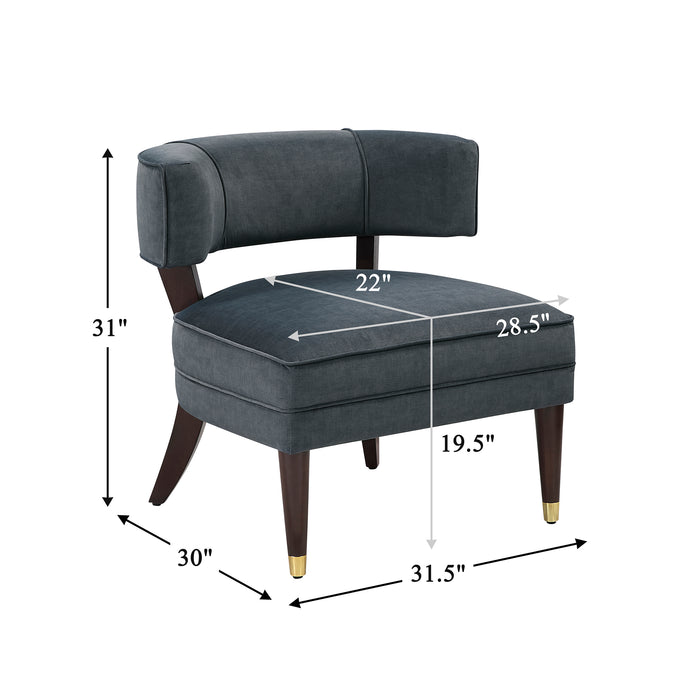 OakvillePark Rowanleigh Velvet Accent Chair