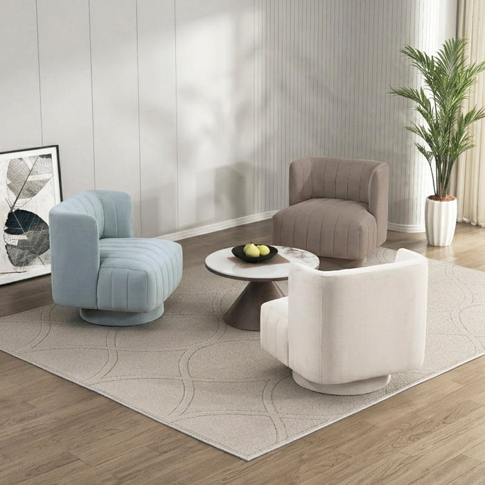 OakvillePark Glynworth Textured Fabric Swivel Chair