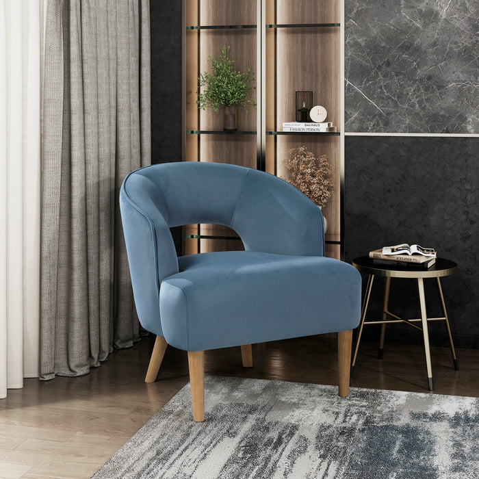 OakvillePark Mirawood Velvet Accent Chair