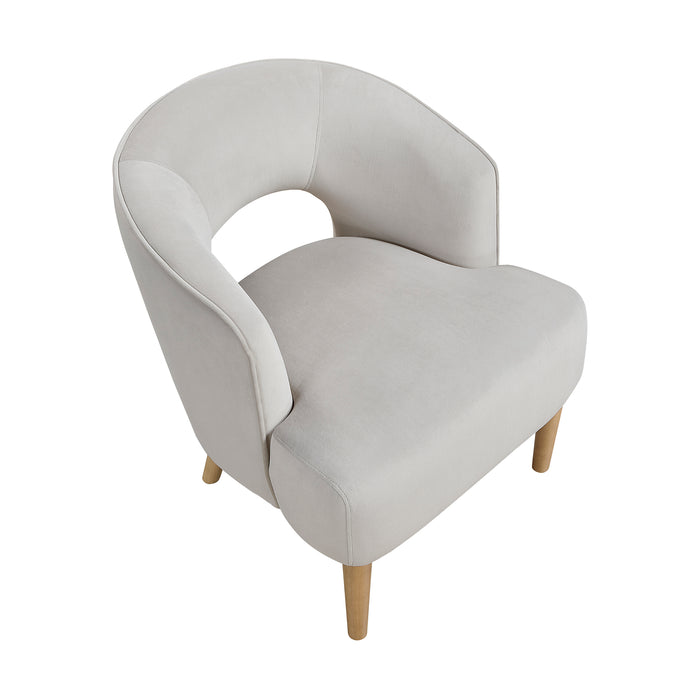 OakvillePark Mirawood Velvet Accent Chair