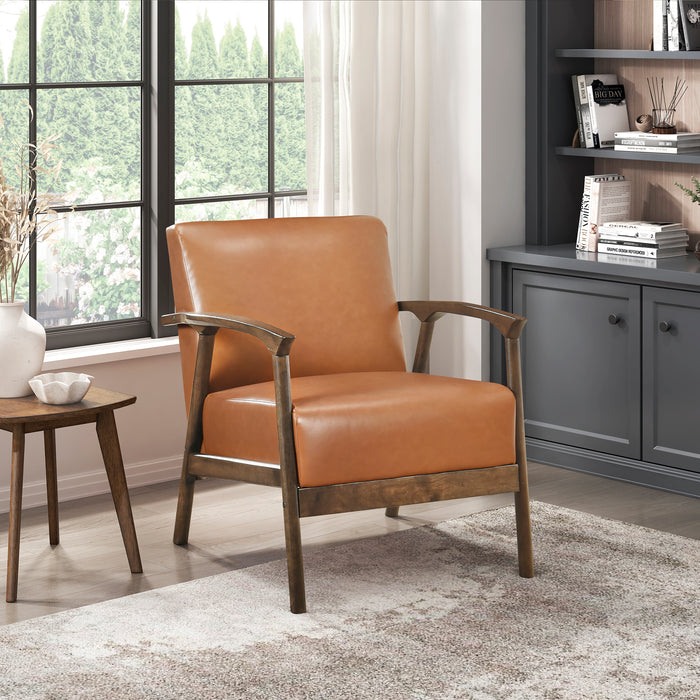 OakvillePark Tresthaven Faux Leather Accent Chair