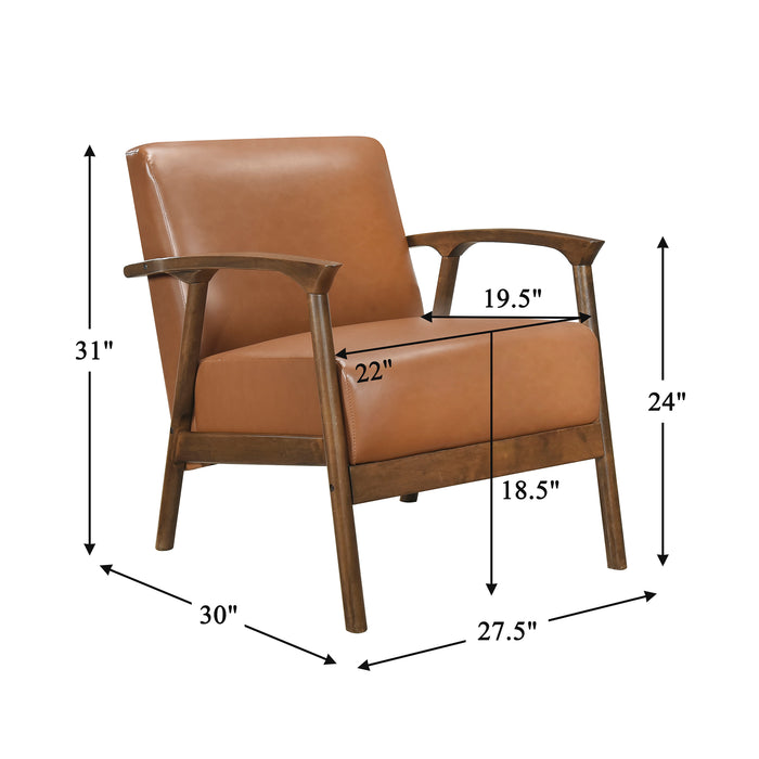 OakvillePark Tresthaven Faux Leather Accent Chair
