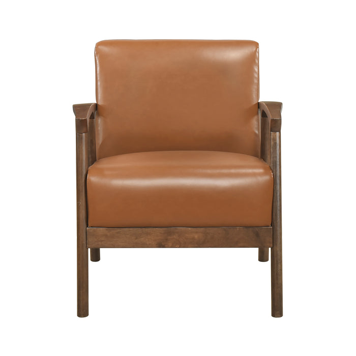 OakvillePark Tresthaven Faux Leather Accent Chair