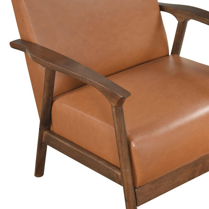 OakvillePark Tresthaven Faux Leather Accent Chair