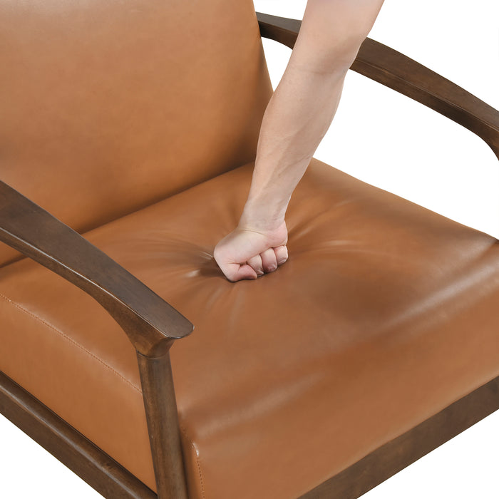 OakvillePark Tresthaven Faux Leather Accent Chair