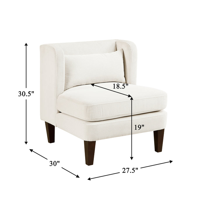OakvillePark Terncliffe Corduroy Accent Chair