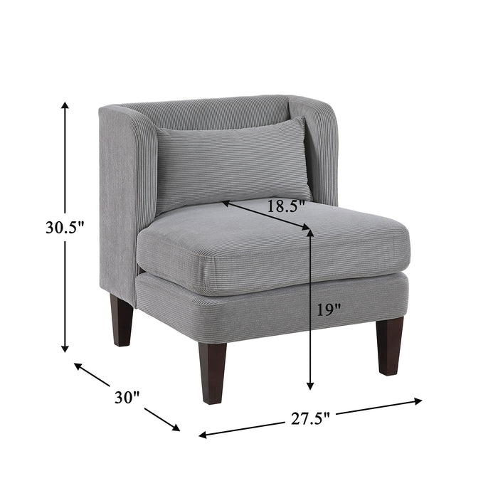 OakvillePark Terncliffe Corduroy Accent Chair