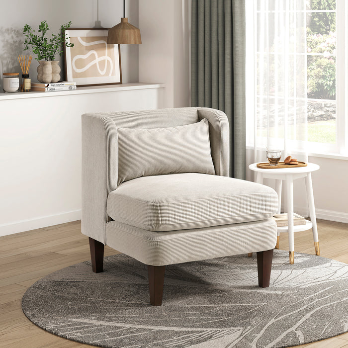 OakvillePark Terncliffe Corduroy Accent Chair