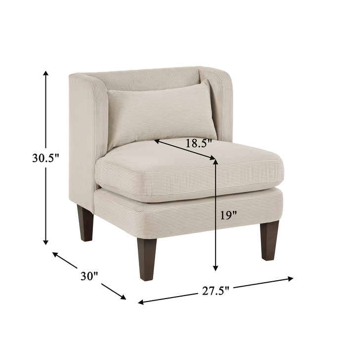 OakvillePark Terncliffe Corduroy Accent Chair