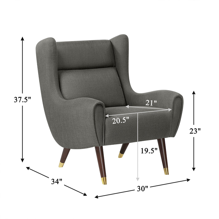 OakvillePark Calista Textured Fabric Accent Chair