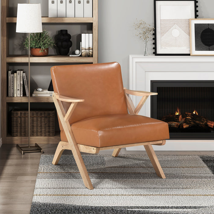 OakvillePark Loxbury Faux Leather Accent Chair