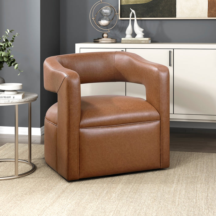 OakvillePark Azura Faux Leather Swivel Chair